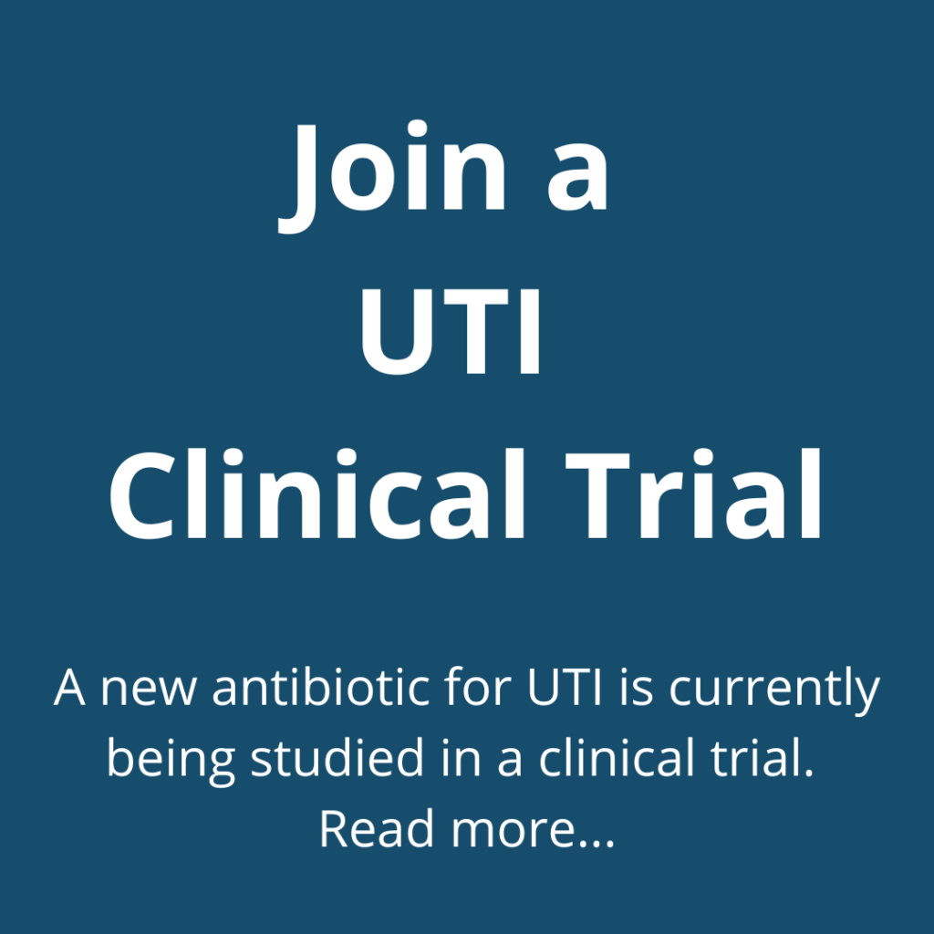 UTI antibiotic clinical trial